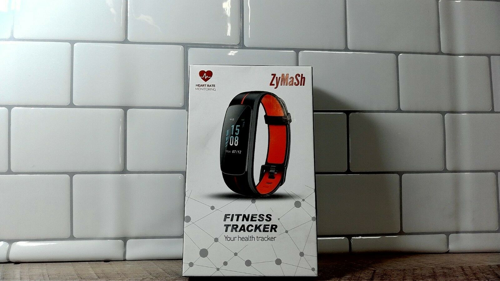 Fitness Tracker | Heart Rate Smart Fitness Tracker | Black & Red (6922761863351)